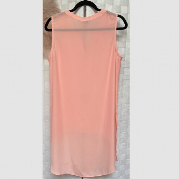 KAARI Blue Pink Hi-Lo Sleeveless Hi-Lo Top Size L - Picture 2 of 4